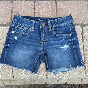 American Eagle Denim Distressed Women Shorts